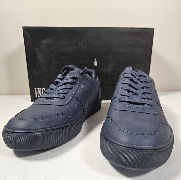INC International Concepts Mens Zuri Low Top Sneaker Faux Suede Blue Size 9M NEW - Picture 6 of 16
